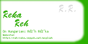 reka reh business card
